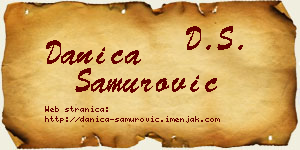 Danica Samurović vizit kartica